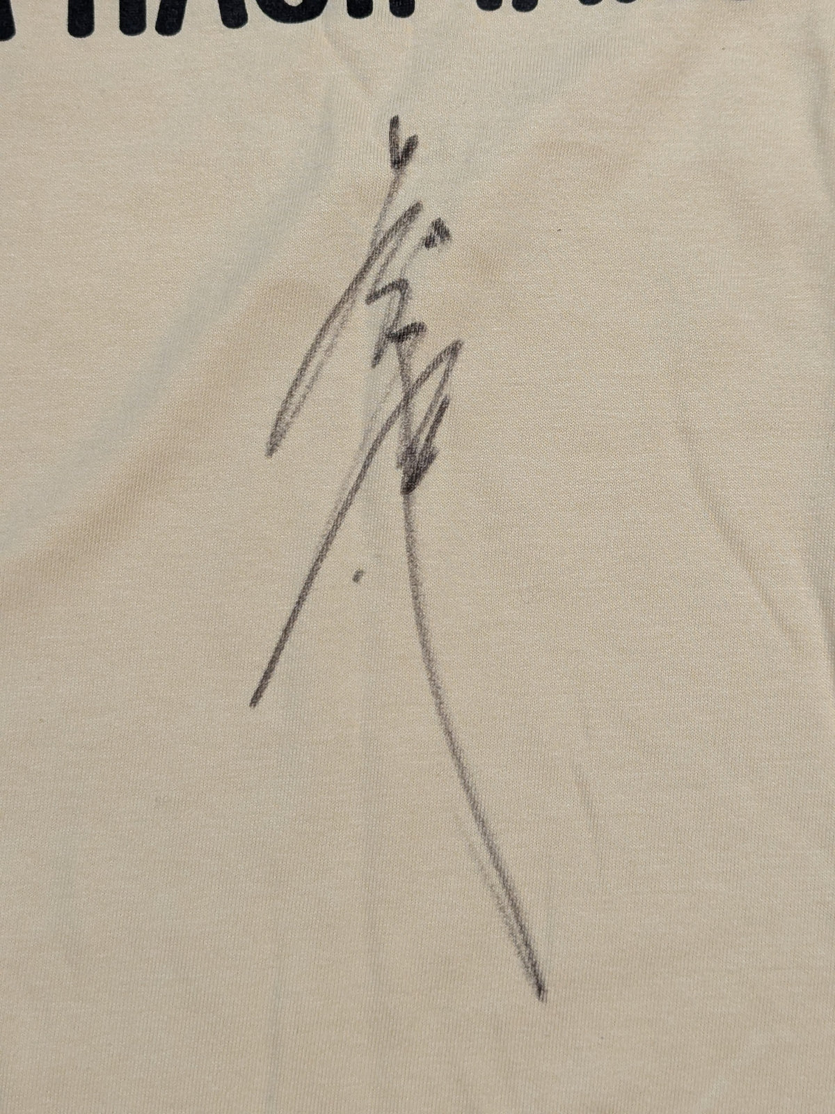 【直筆サイン入り】ディック東郷「モーニング」Tシャツ(クリーム)