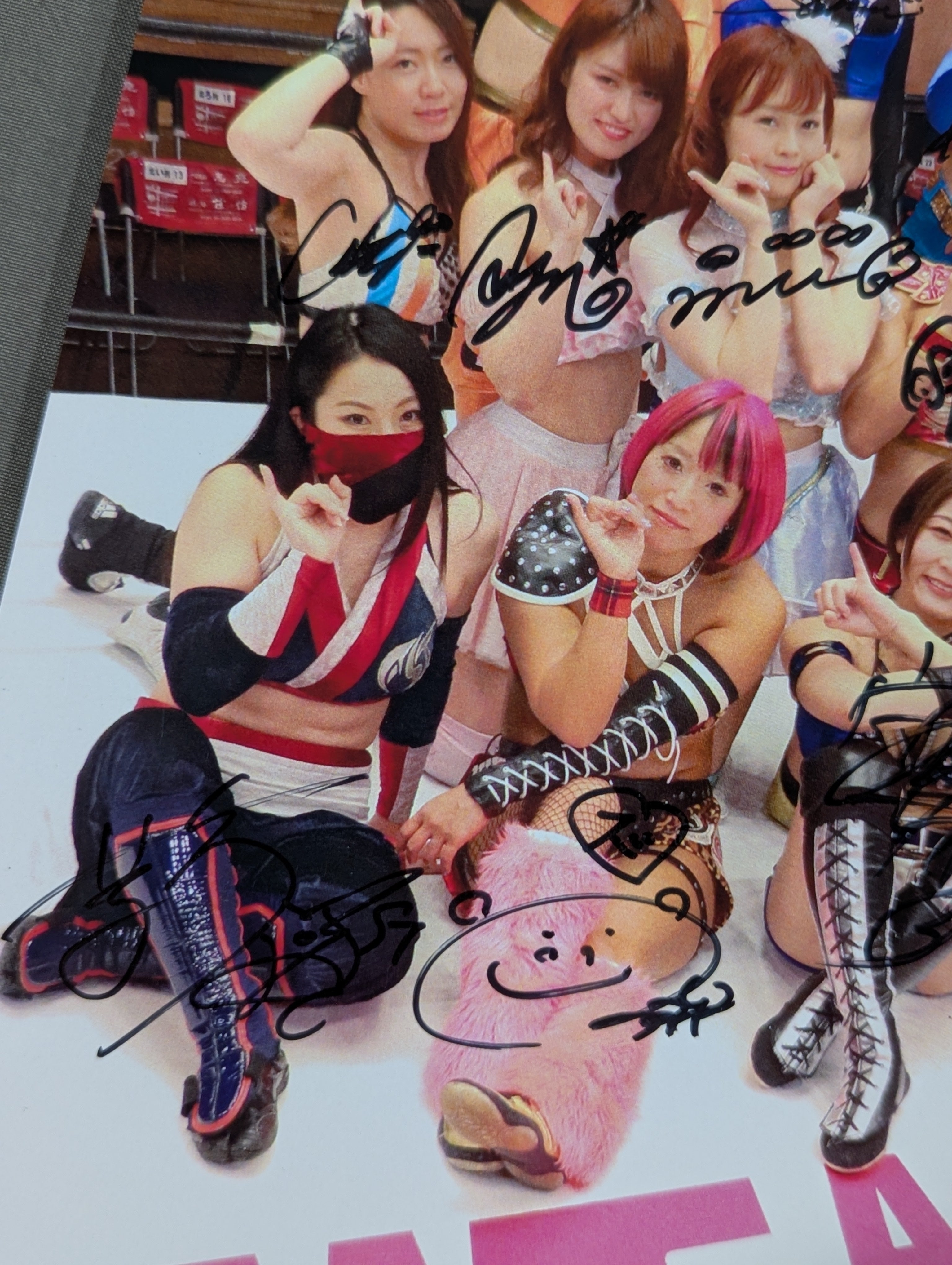 全22選手 直筆サイン入り】 アクトレスガールズ 集合写真 ポートレート