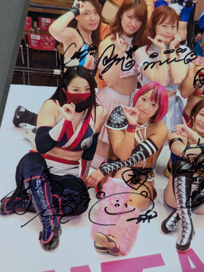 [All 22 fighters  hand signed autograph ] Actress Girls Gathering photo  Pro-Photo 