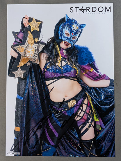 STARLIGHT KID  hand signed autograph  Stardom Pro-Photo  (L-9)