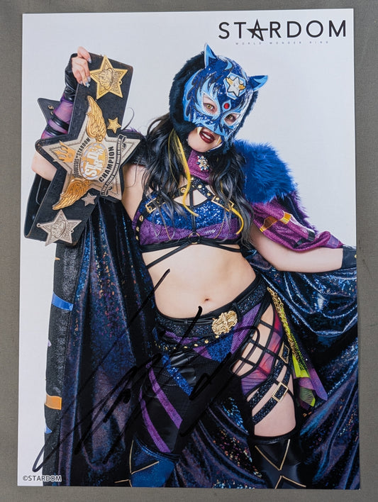 STARLIGHT KID  hand signed autograph  Stardom Pro-Photo  (L-9)