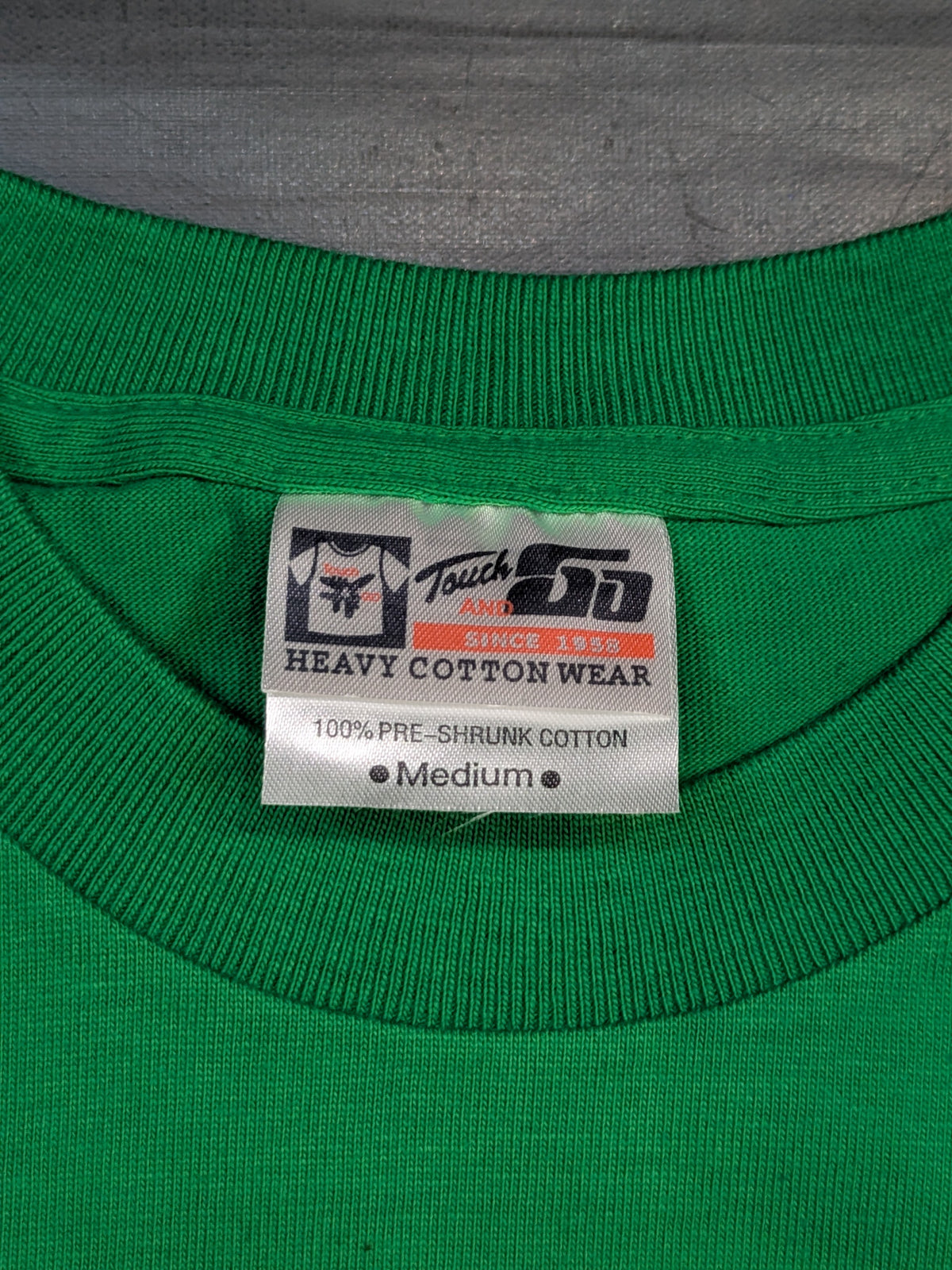 【hand signed autograph】  Minoru Suzuki "READY?" T-shirt (3) (Green× Orange)