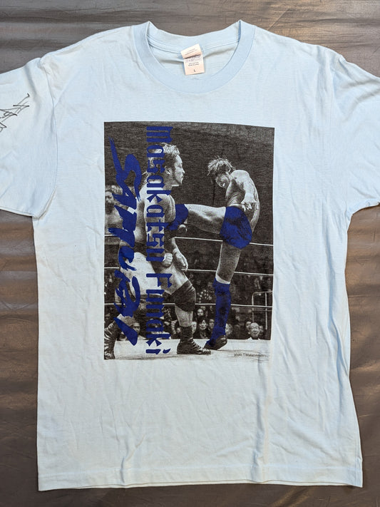 【hand signed autograph】 Masakatsu Funaki  Picture T-shirt