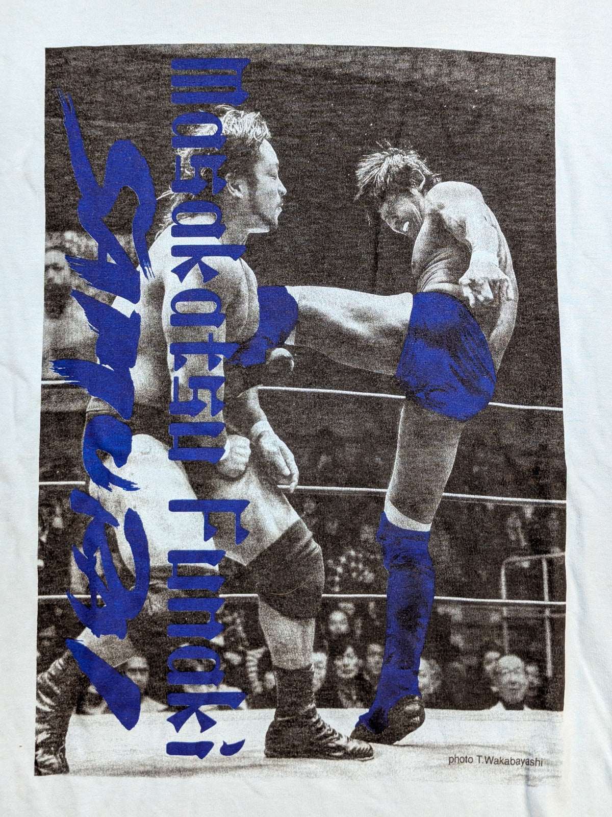 【hand signed autograph】 Masakatsu Funaki  Picture T-shirt
