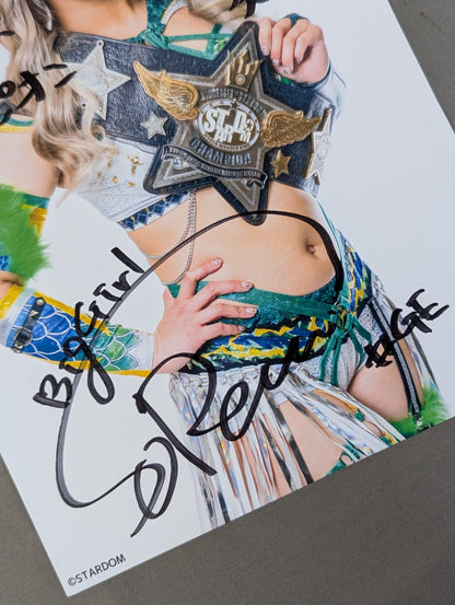 壮麗亜美 直筆サイン入り スターダムポートレート(F-7)