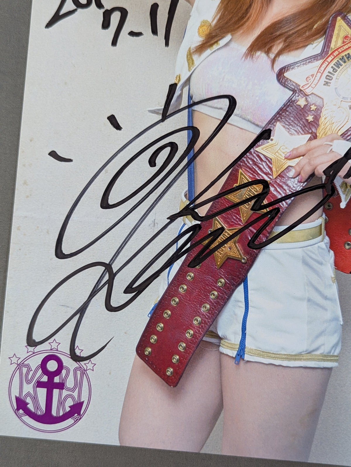 宝城カイリ 直筆サイン入り スターダムポートレート(A-5)
