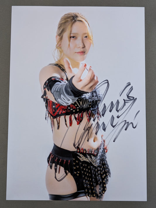 林下詩美 直筆サイン入り  スターダムポートレート(A-6)