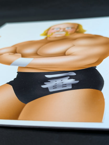 ★坂井永年氏 原画作品★「超人」ハルク・ホーガン