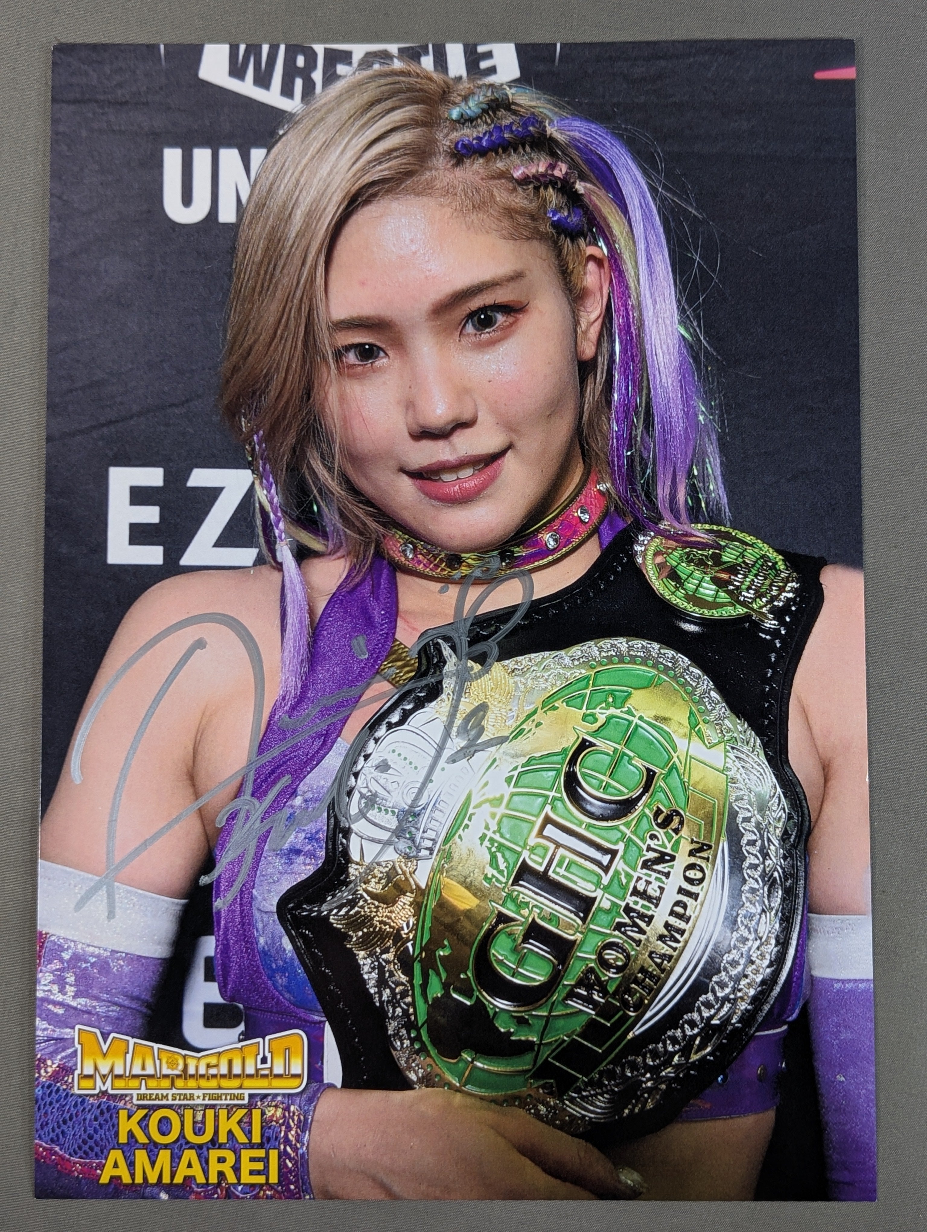 ☆初代GHC女子王者☆ 天麗皇希 直筆サイン入り ポートレート① – 闘道館