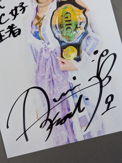 ★ First GHC Women's Champion ★ Amarei Kouki  hand signed autograph  Pro-Photo (3)