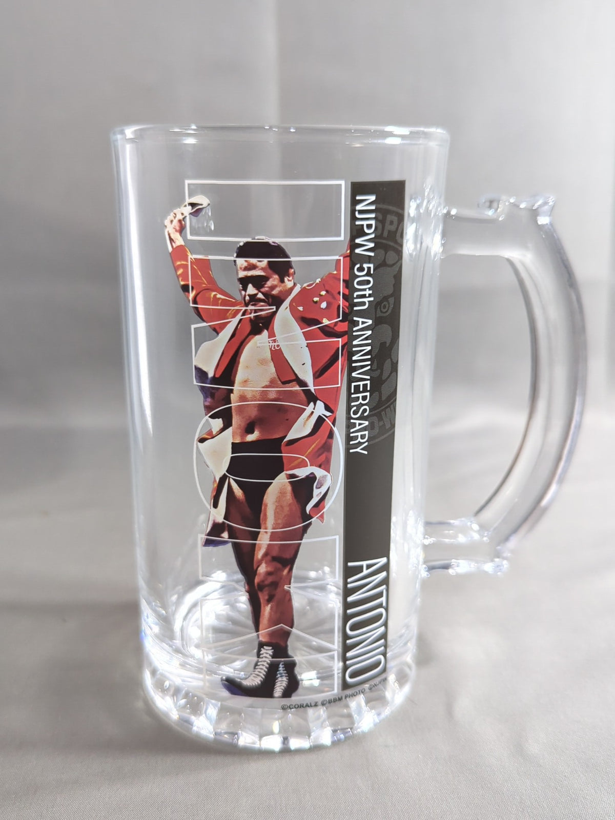 Antonio Inoki  New Japan Pro Wrestling  50th Anniversary Lottery Beer Mug