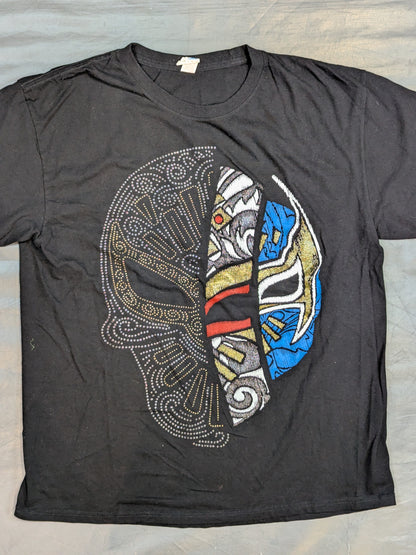 Mistico Mask Illustration T-Shirt (Black)