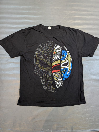 Mistico Mask Illustration T-Shirt (Black)
