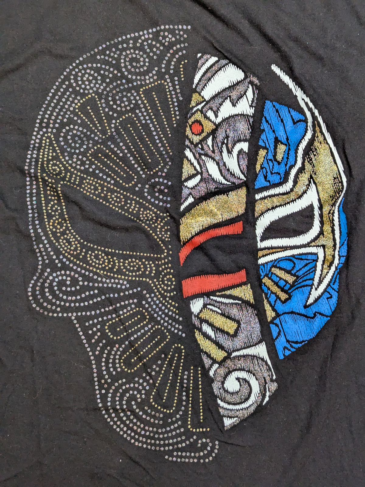 Mistico Mask Illustration T-Shirt (Black)