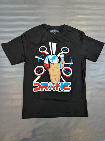 【直筆サイン入り】ドローン ピクチャーTシャツ(ブラック)