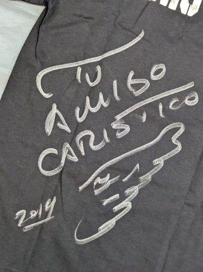 【直筆サイン入り】カリスティコ マスクイラストTシャツ(ブラック)
