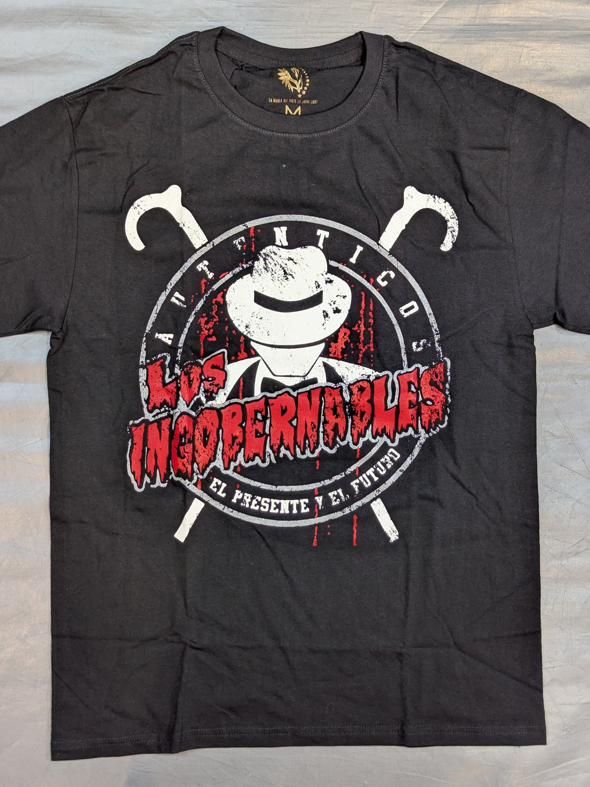 ★メキシコ製★ LOS INGOBERNABLES Tシャツ②(ブラック)