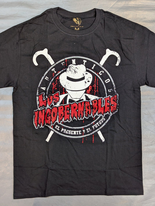 ★メキシコ製★ LOS INGOBERNABLES Tシャツ②(ブラック)