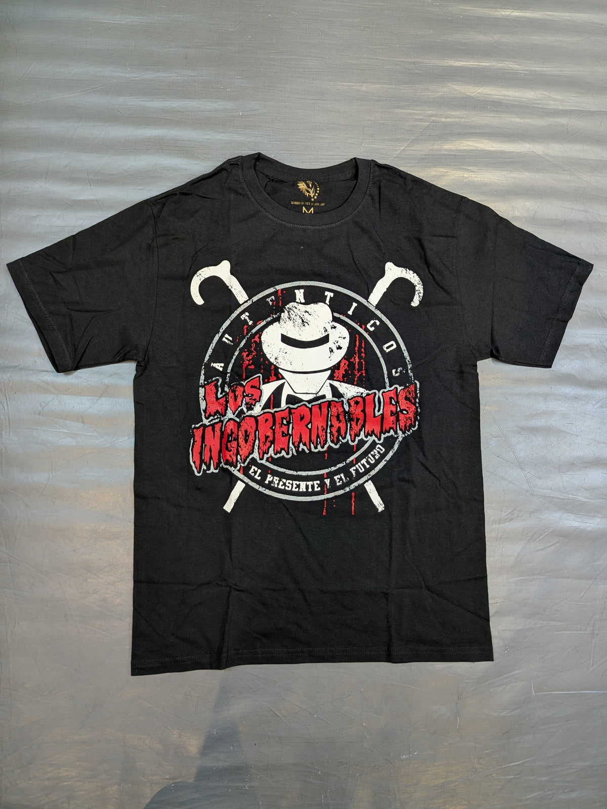 ★メキシコ製★ LOS INGOBERNABLES Tシャツ②(ブラック)