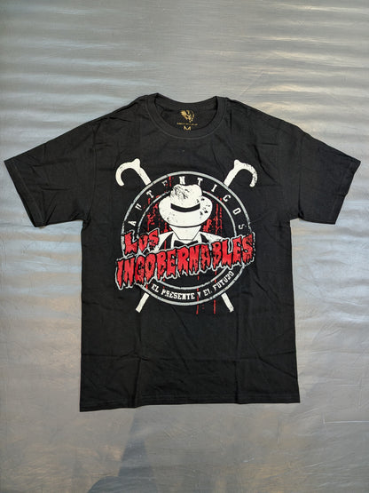 ★メキシコ製★ LOS INGOBERNABLES Tシャツ②(ブラック)