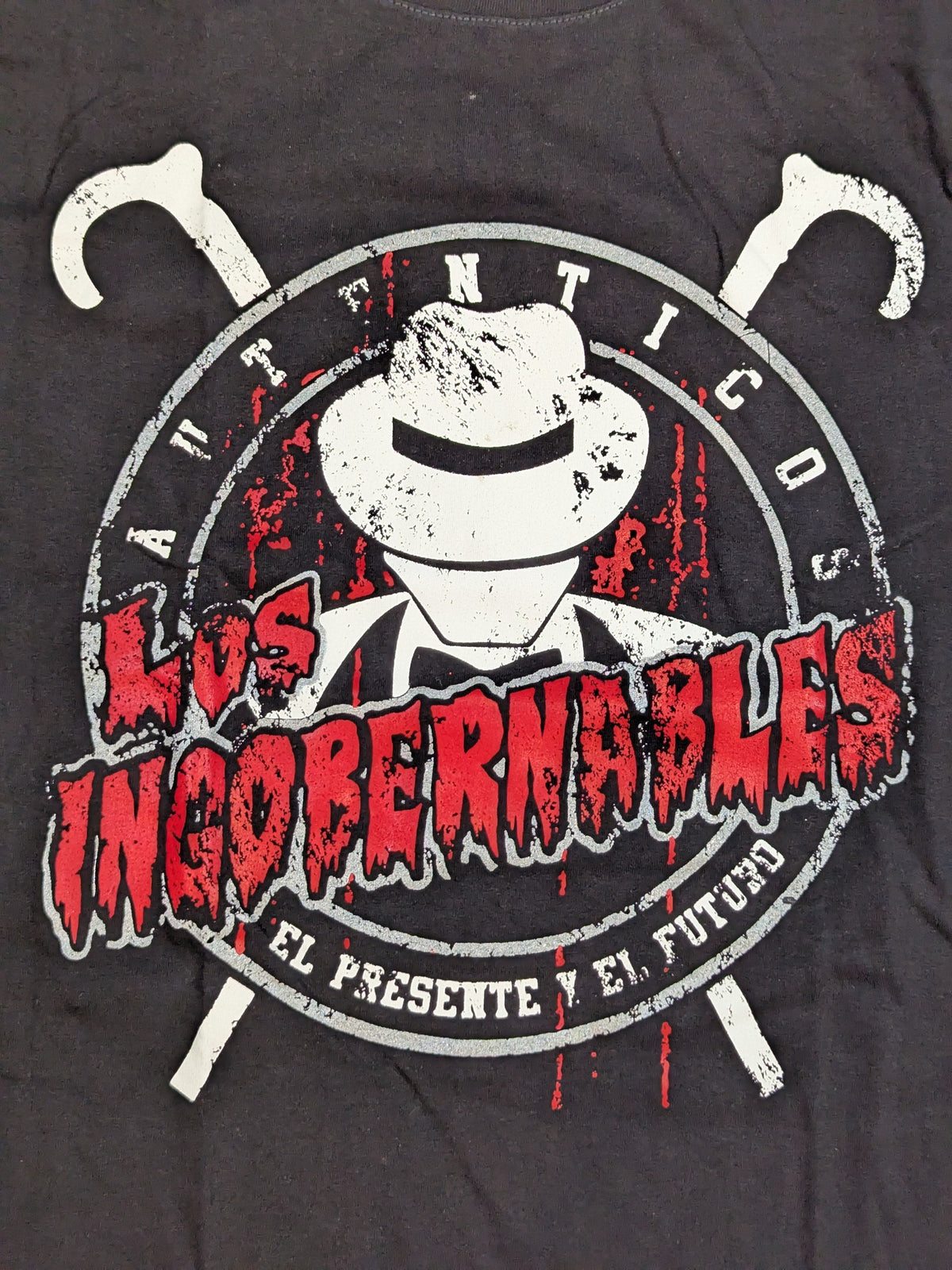 ★メキシコ製★ LOS INGOBERNABLES Tシャツ②(ブラック)