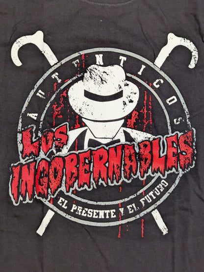 ★メキシコ製★ LOS INGOBERNABLES Tシャツ②(ブラック)