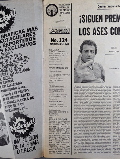 COMBATES DE LUCHA LIBRE No.124 ★MACC EDICIONES ESPECIALES★
