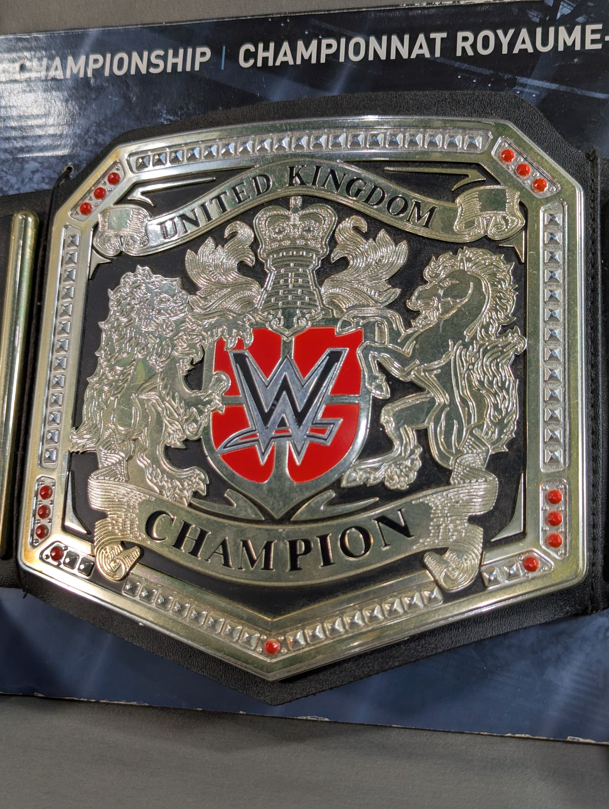 WWE UK CHAMPIONSHIP BELT Toy Belt