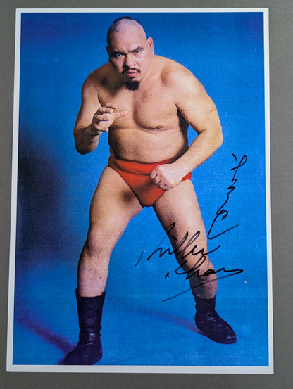 Killer Khan hand signed autograph  Pro-Photo  (1)