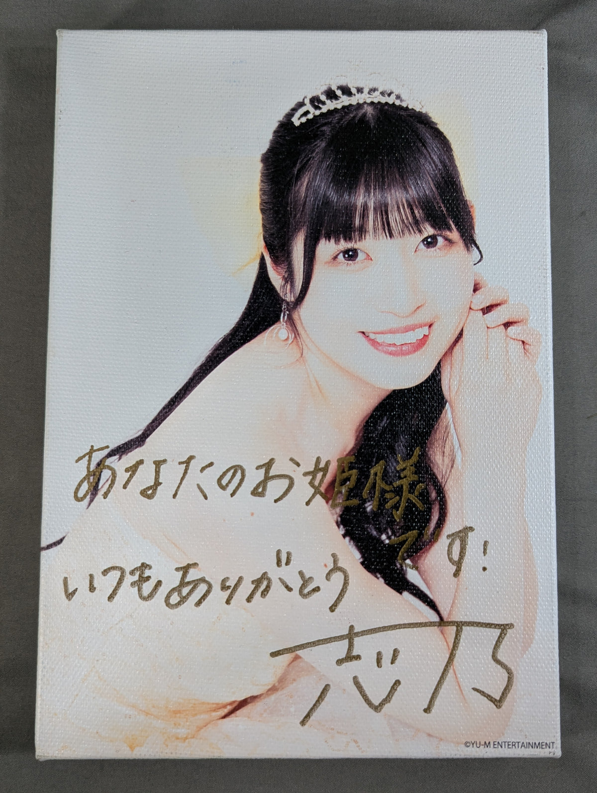 Shino Suzuki hand signed autograph photo canvas