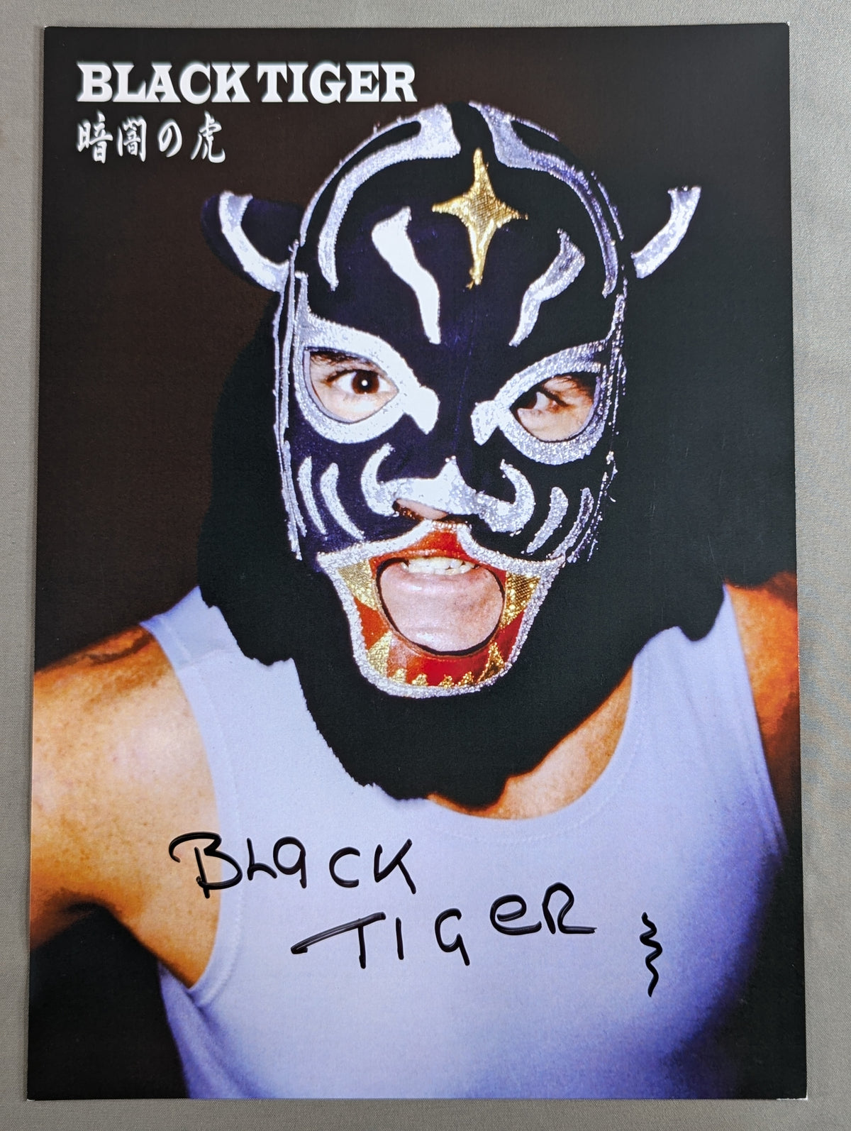 First Black Tiger hand signed autograph Pro-Photo  (1)