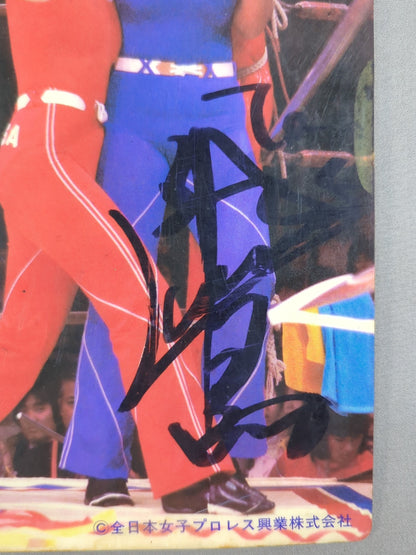 [Lioness Asuka hand signed autograph ] ★ Original ★ Crash Gals Shitajiki (Pencil board)