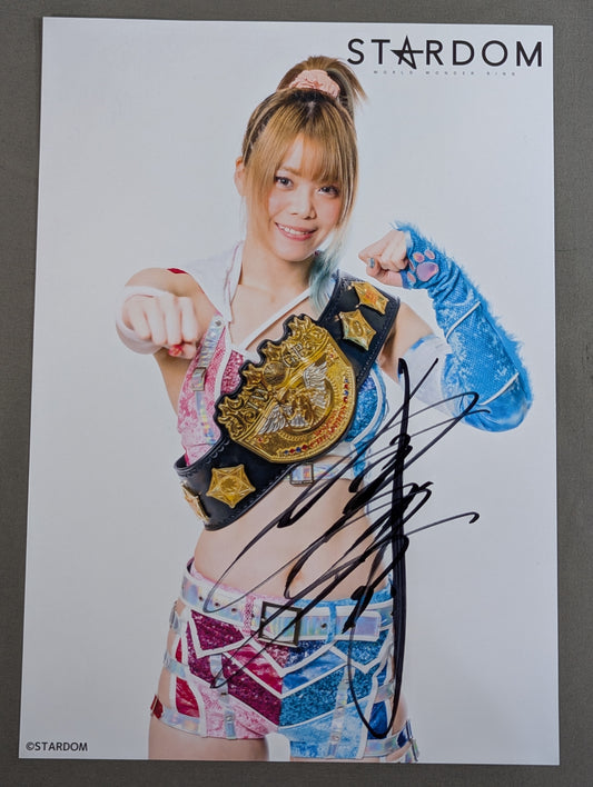 ★IWGP★ 岩谷麻優 直筆サイン入り スターダムポートレート(C-3)