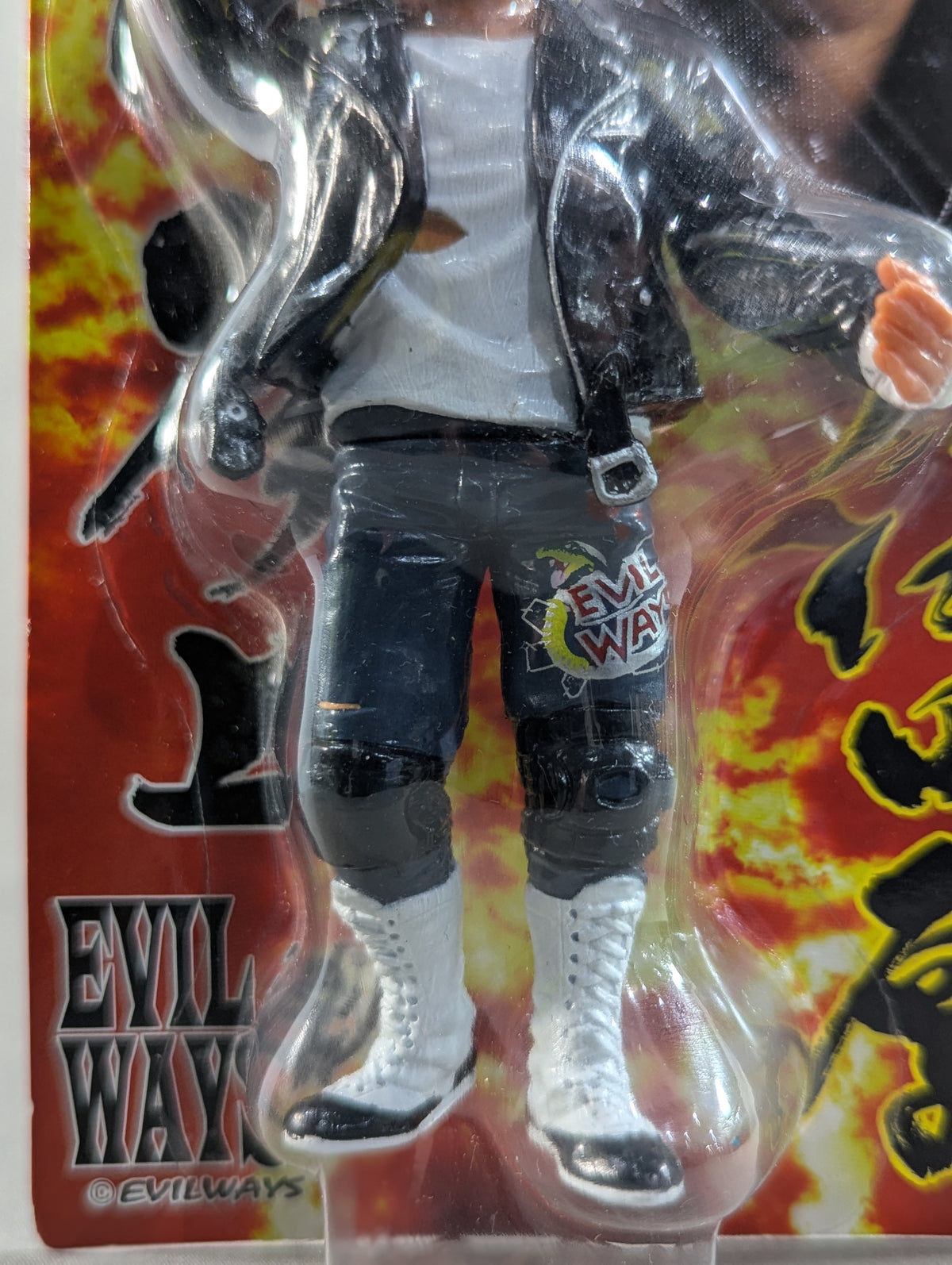 Atsushi Onita  (white shirt, leather jacket)