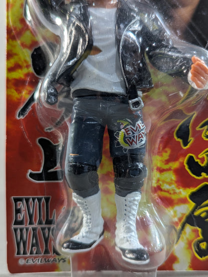Atsushi Onita  (white shirt, leather jacket)