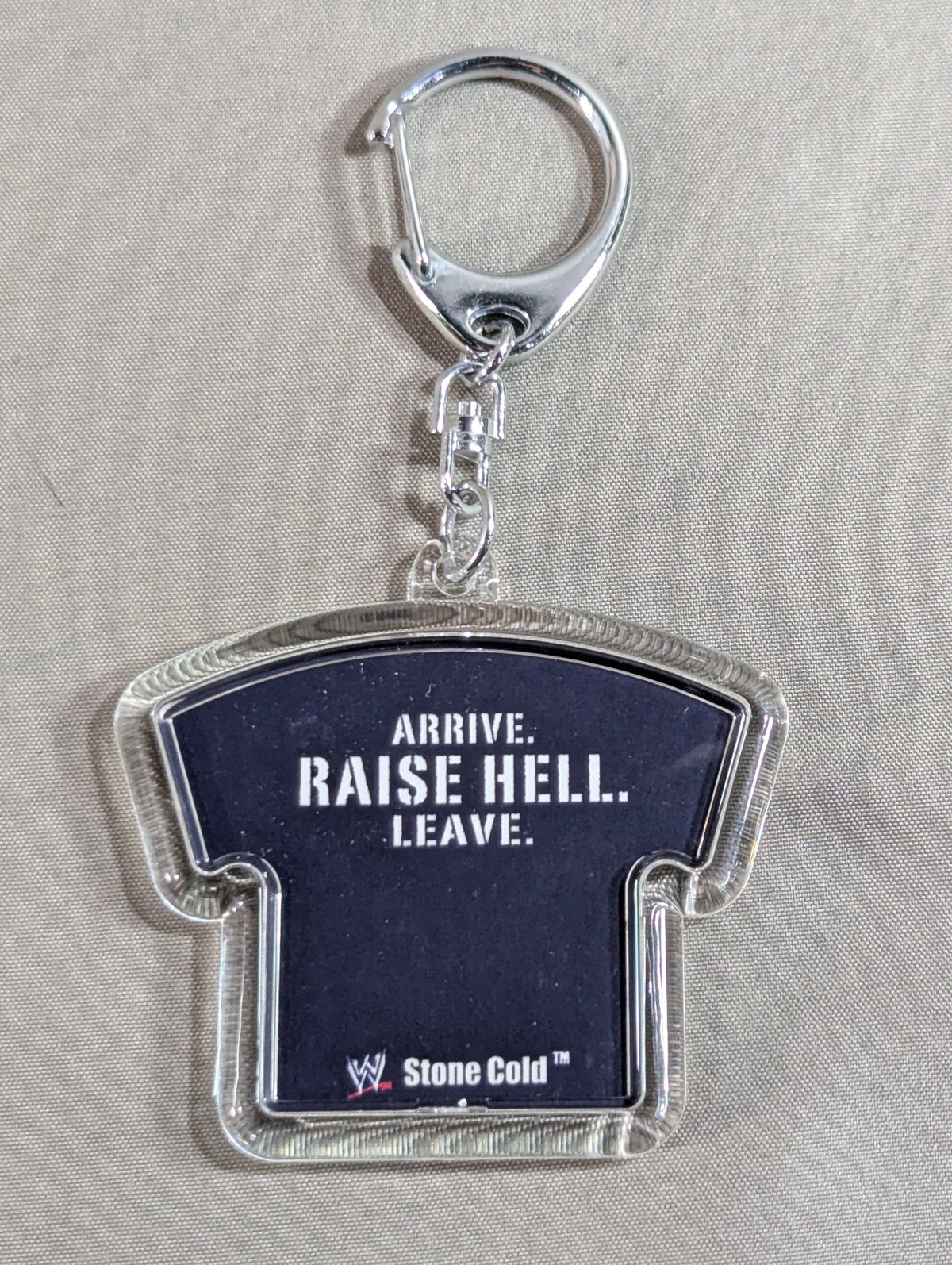 Stone Cold Steve Austin T-Shirt Type Acrylic Keychain