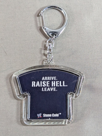 Stone Cold Steve Austin T-Shirt Type Acrylic Keychain
