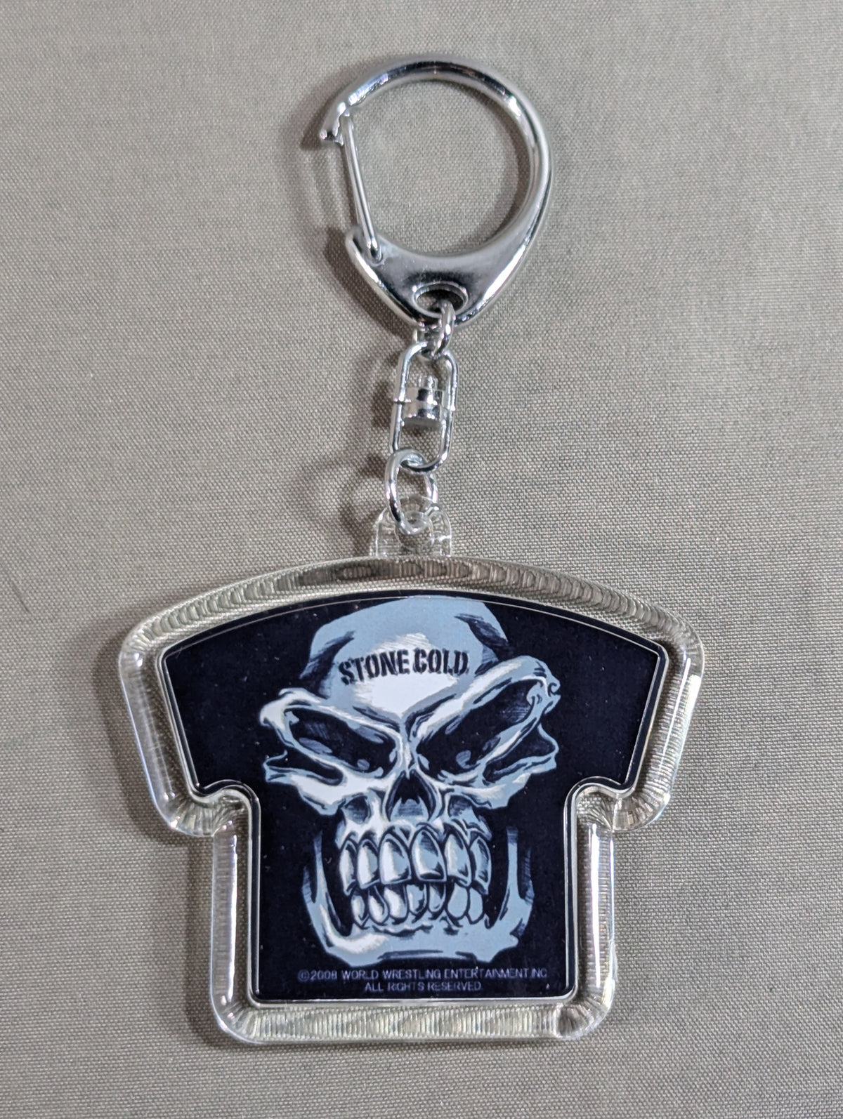 Stone Cold Steve Austin T-Shirt Type Acrylic Keychain