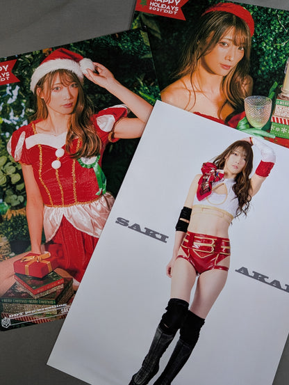 赤井沙希 ポートレート 3枚セット