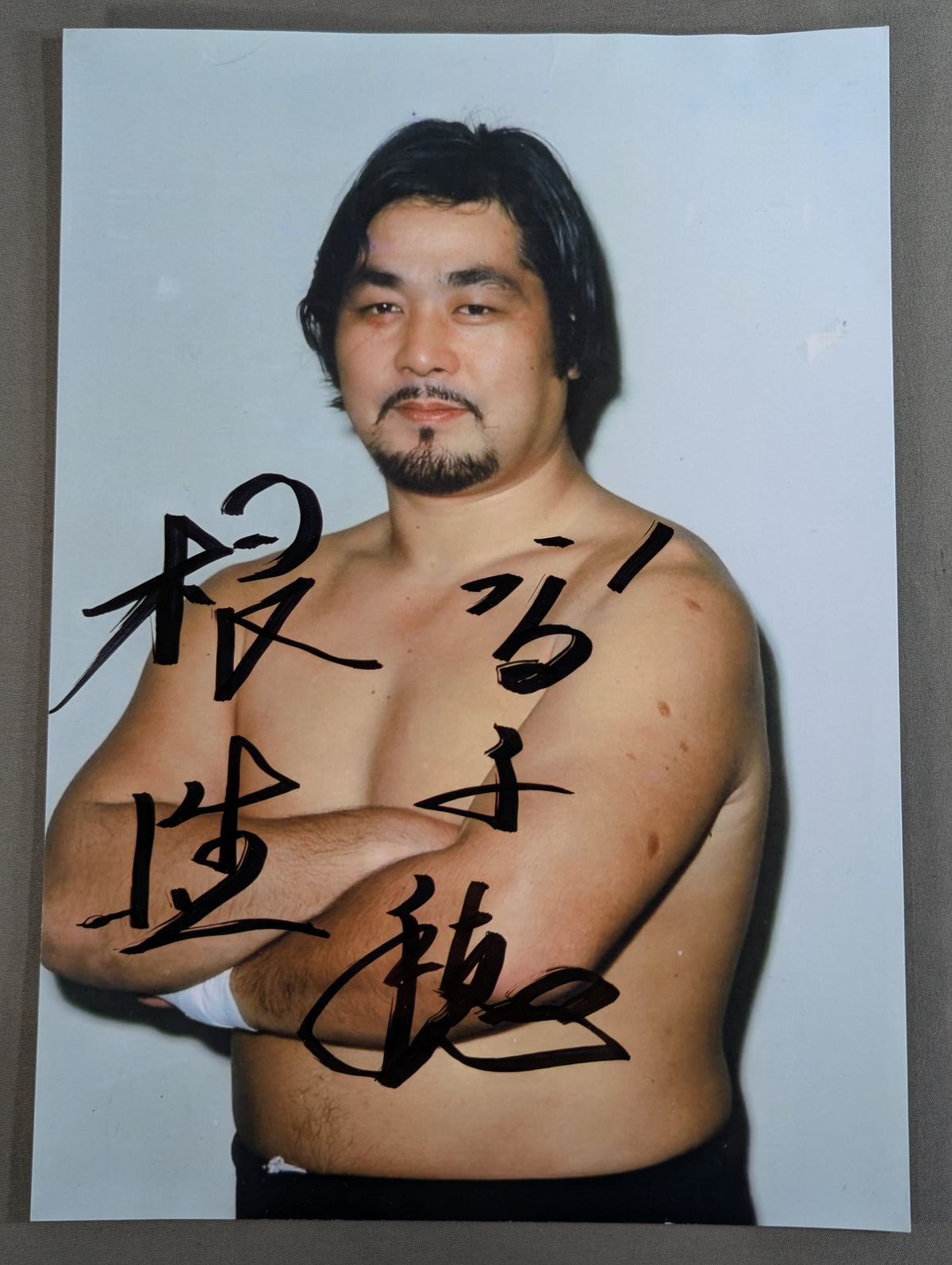 Akihisa Takachiho (The Great Kabuki) hand signed autograph  Pro-Photo 