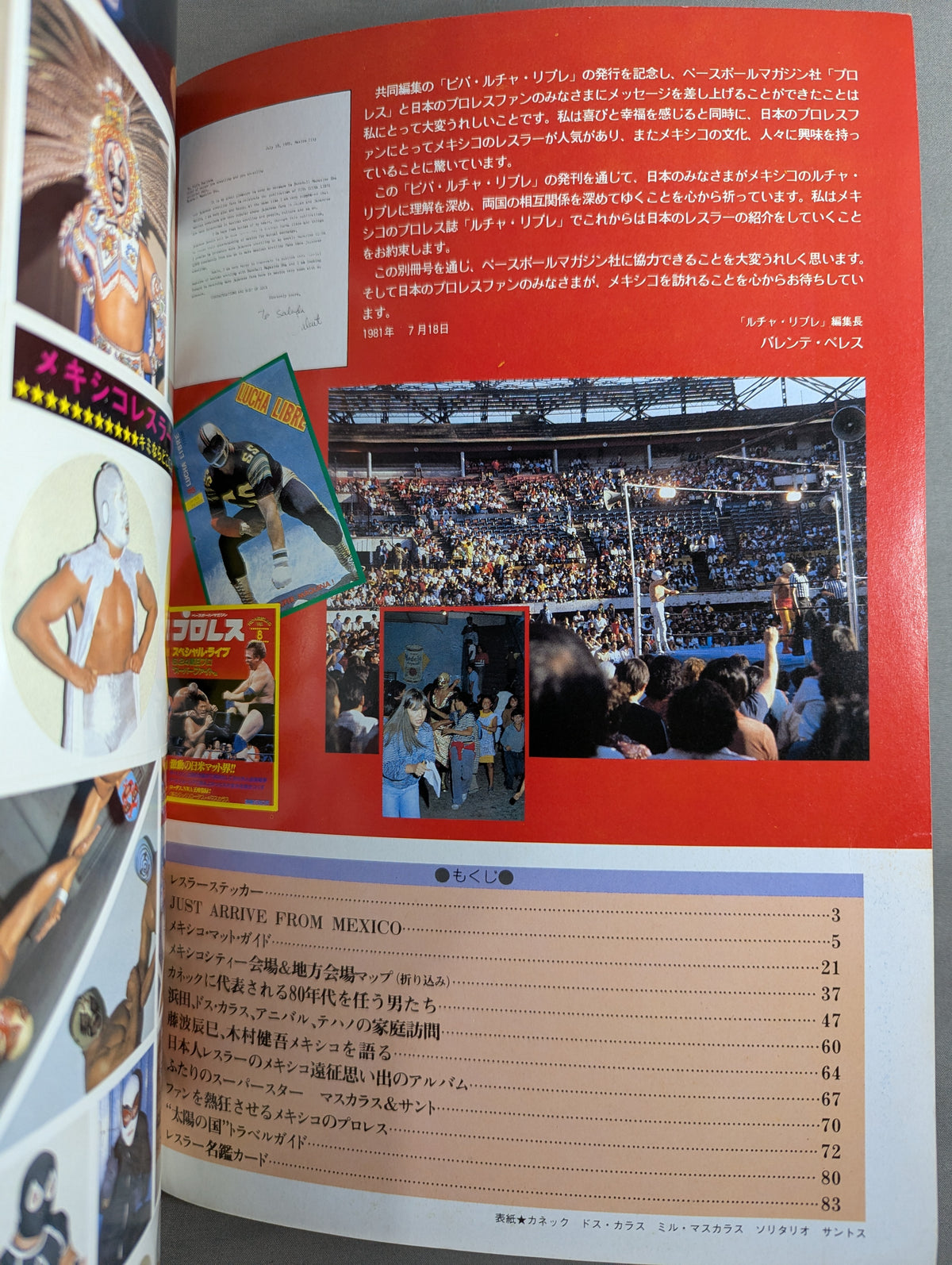 週刊プロレス別冊4 ｢VIVA! LUCHA LIBRE ビバ! ルチャ・リブレ｣