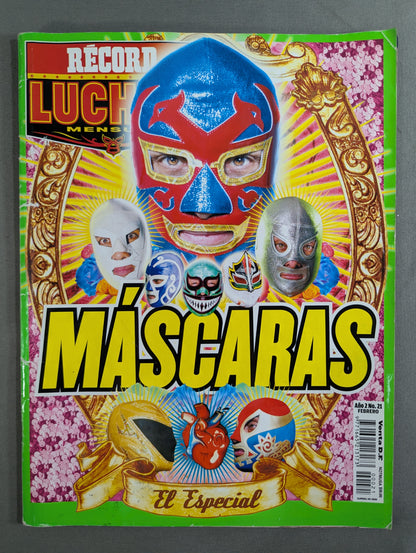 RECORD LUCHAS MENSUAL No.21 ★MASCARAS El Especial★