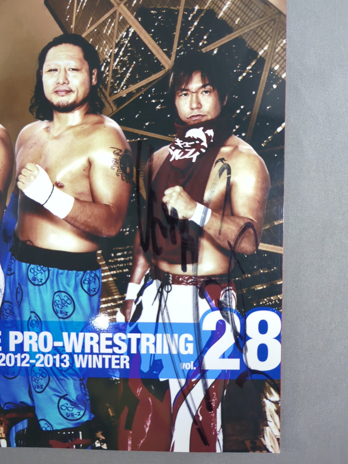 [6 fighters hand signed autograph ] 2012-2013 DRAGON GATE OFFICIAL PAMPHLET Vol.28
