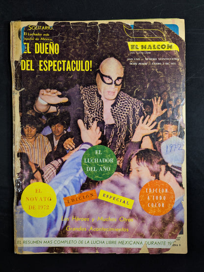 EL HALCON Solo Lucha Libre Numero.24 ★1972 ANUARIO★