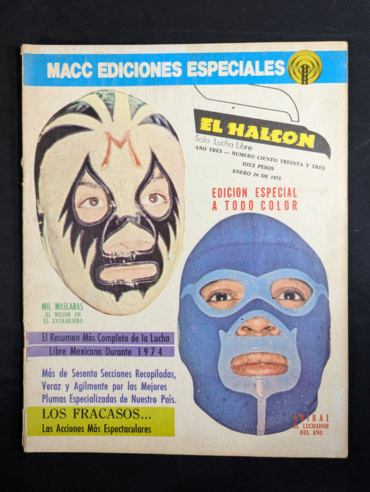 EL HALCON Solo Lucha Libre Numero.133 ★1974 ANUARIO★