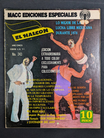 EL HALCON Solo Lucha Libre Numero.243 ★1976 ANUARIO★