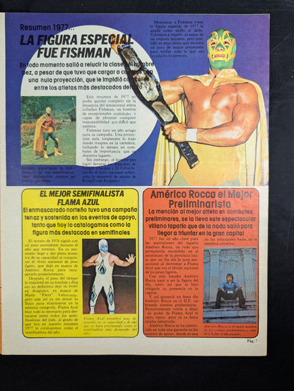 EL HALCON Solo Lucha Libre Numero.296 ★1977 ANUARIO★