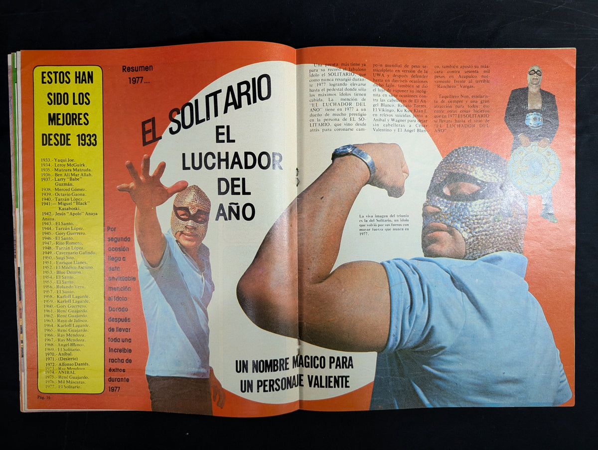 EL HALCON Solo Lucha Libre Numero.296 ★1977 ANUARIO★