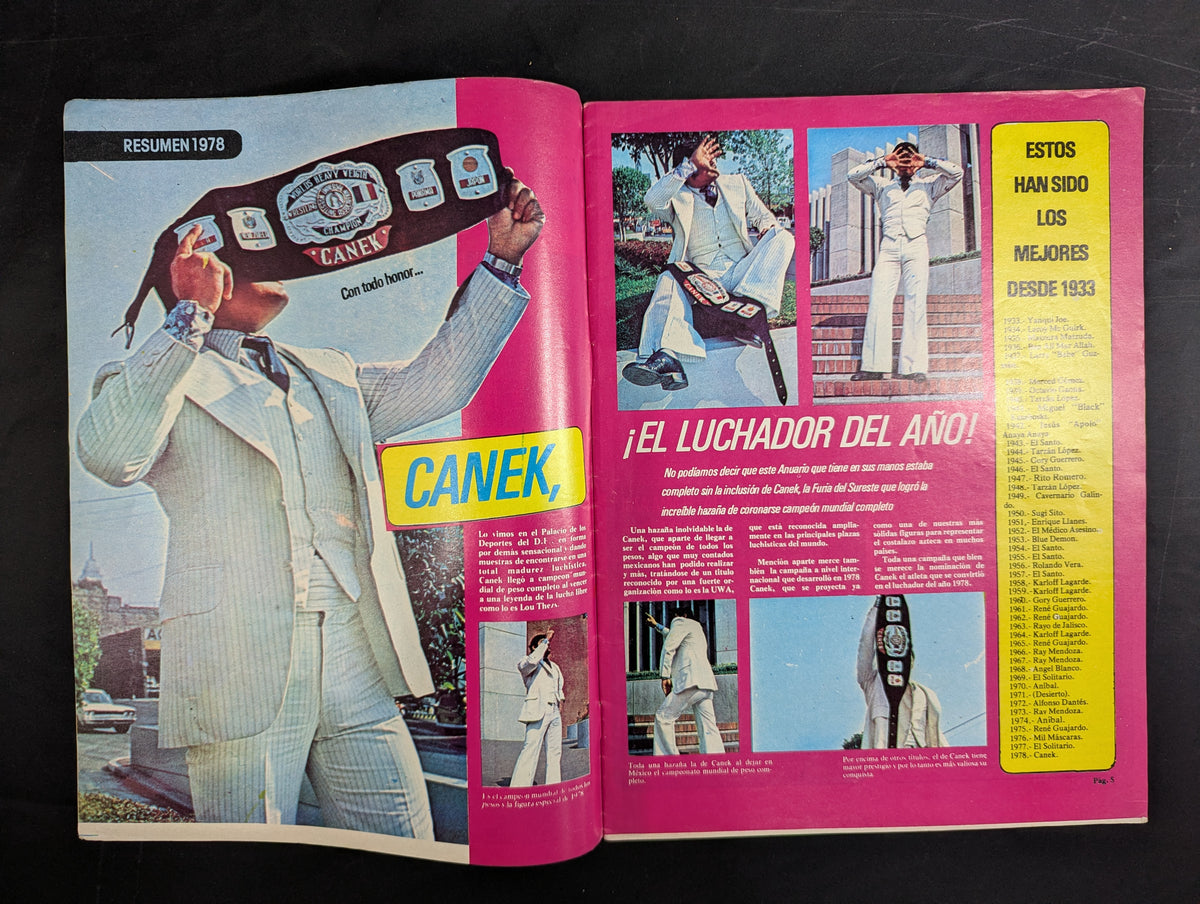 EL HALCON Solo Lucha Libre Numero.347 ★1978 ANUARIO★
