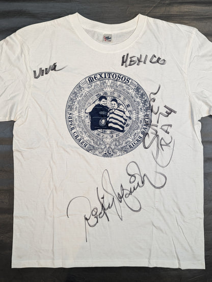 [2 hand signed autographs] Super Crazy & Marvin Picture T-Shirt (White)
